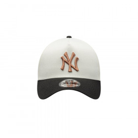 Gorra 9Forty MLB New York Yankees Chrome White Blanco