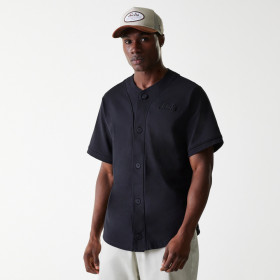 Polo T-Shirt Jersey New Era Heritage Black
