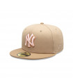 Gorra 59Fifty New York Yankees Pink Khaki Beige